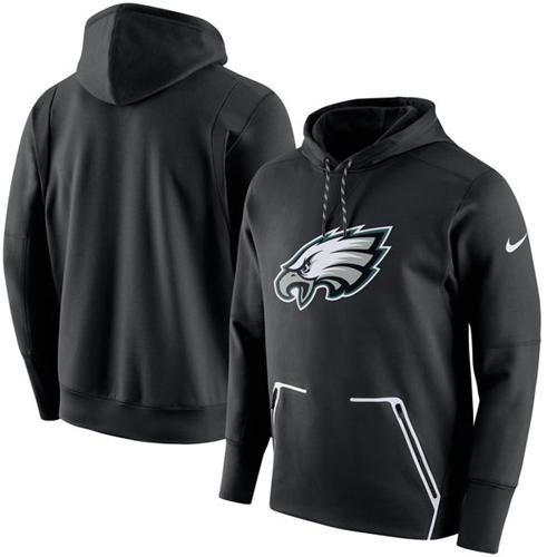 Men's Philadelphia Eagles Black Champ Drive Vapor Speed Pullover Hoodie cheap jerseys for sale - CheapJerseys.Shop