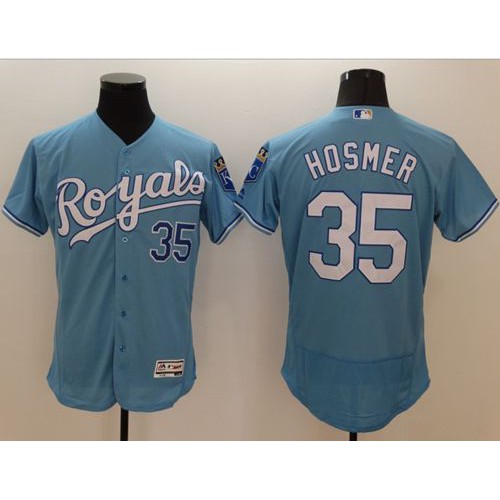 Kansas City Royals #35 Eric Hosmer Light Blue Flexbase Authentic Collection Stitched Jersey Men's cheap jerseys for sale - CheapJerseys.Shop