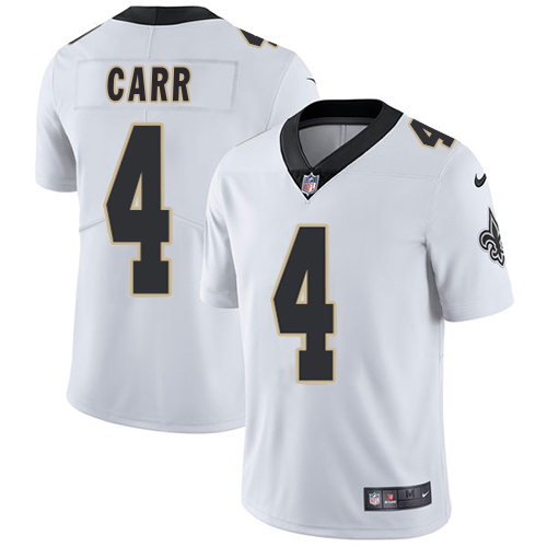 Saints #4 Derek Carr White Youth Stitched Vapor Untouchable Limited Jersey cheap jerseys for sale - CheapJerseys.Shop