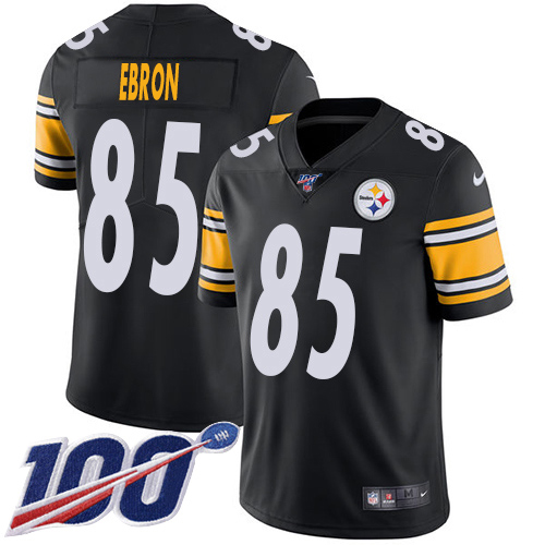 Pittsburgh Steelers #85 Eric Ebron Black Team Color Men's Stitched 100th Season Vapor Untouchable Limited Jersey Men's cheap jerseys for sale - CheapJerseys.Shop