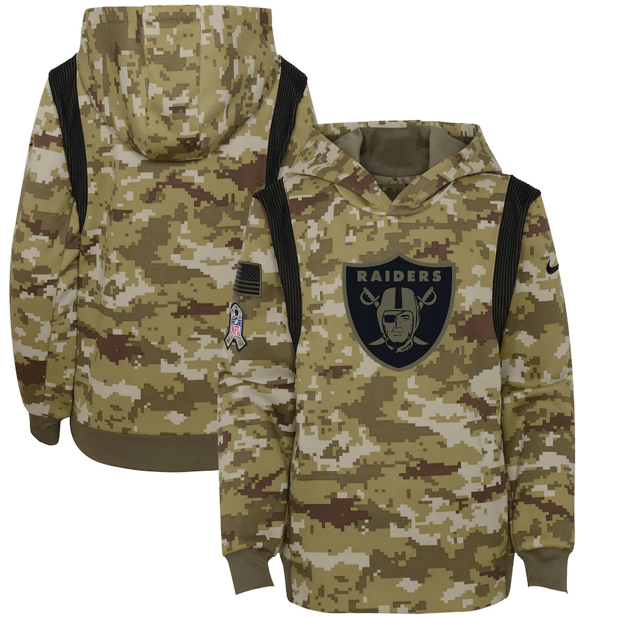 Las Vegas Raiders Camo Youth 2021 Salute To Service Therma Performance Pullover Hoodie cheap jerseys for sale - CheapJerseys.Shop