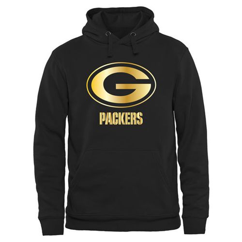 Men's Green Bay Packers Pro Line Black Gold Collection Pullover Hoodie cheap jerseys for sale - CheapJerseys.Shop