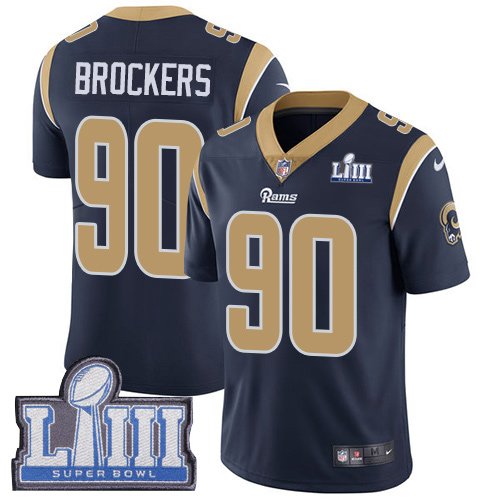 Los Angeles Rams #90 Michael Brockers Navy Blue Team Color Super Bowl LIII Bound Men's Stitched Vapor Untouchable Limited Jersey Men's cheap jerseys for sale - CheapJerseys.Shop
