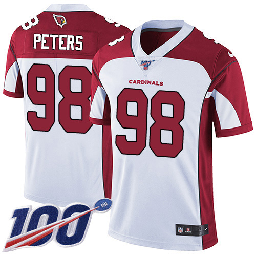 Arizona Cardinals #98 Corey Peters White Men's Stitched 100th Season Vapor Limited Jersey Men's cheap jerseys for sale - CheapJerseys.Shop