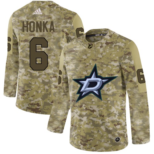 Dallas Stars #6 Julius Honka Camo Authentic Stitched Jersey Men's cheap jerseys for sale - CheapJerseys.Shop