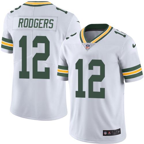 Packers #12 Aaron Rodgers White Youth Stitched Vapor Untouchable Limited Jersey cheap jerseys for sale - CheapJerseys.Shop