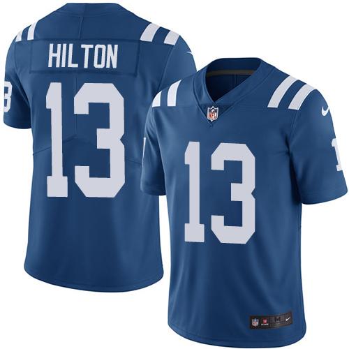 Colts #13 T.Y. Hilton Royal Blue Team Color Youth Stitched Vapor Untouchable Limited Jersey cheap jerseys for sale - CheapJerseys.Shop