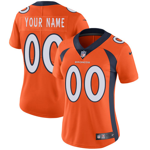 Denver Broncos Customized Orange Team Color Stitched Vapor Untouchable Limited Women's Jersey cheap jerseys for sale - CheapJerseys.Shop