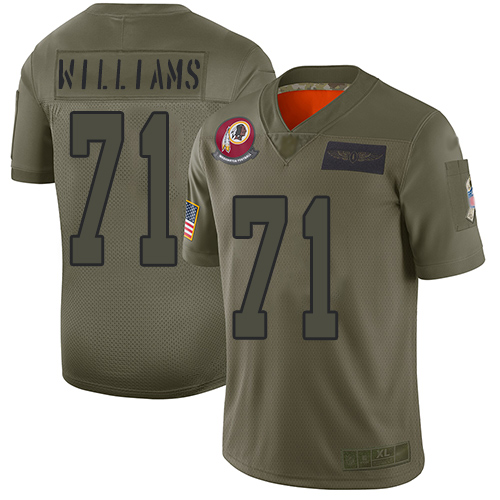 Washington Commanders #71 Trent Williams Camo Men's Stitched Limited 2019 Salute To Service Jersey Men's cheap jerseys for sale - CheapJerseys.Shop
