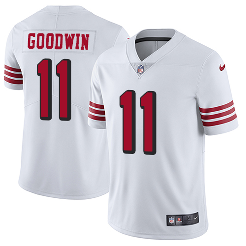 San Francisco 49ers #11 Marquise Goodwin White Rush Youth Stitched Vapor Untouchable Limited Jersey Youth cheap jerseys for sale - CheapJerseys.Shop