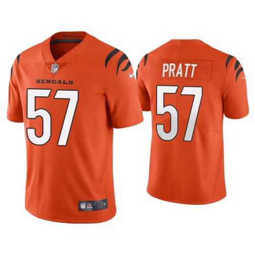 Cincinnati Bengals #57 Germaine Pratt Orange Men's Alternate Vapor Limited Jersey Men's cheap jerseys for sale - CheapJerseys.Shop