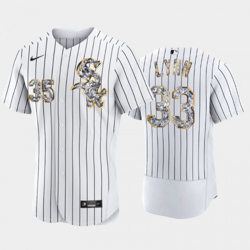 Chicago Chicago White Sox #33 Lance Lynn Men's Diamond Edition Jersey - White Men's cheap jerseys for sale - CheapJerseys.Shop