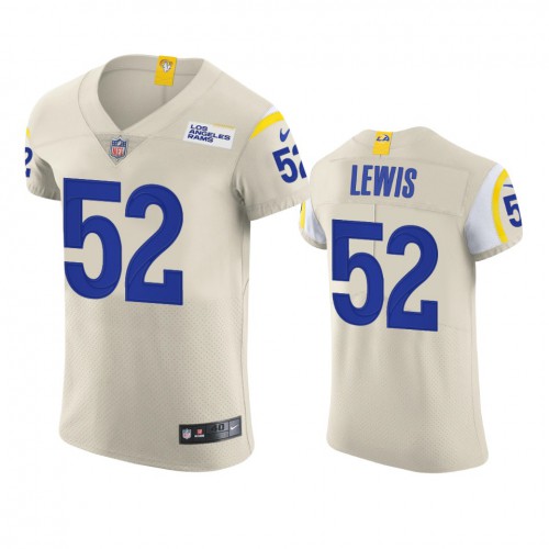 Los Angeles Los Angeles Rams #52 Terrell Lewis Men's Vapor Elite Player Jersey - Bone Men's cheap jerseys for sale - CheapJerseys.Shop
