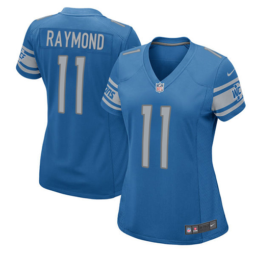 Lions #11 Kalif Raymond Light Blue Team Color Women's Stitched Elite Jersey cheap jerseys for sale - CheapJerseys.Shop