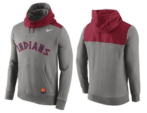 Men's Cleveland Guardians Gray Cooperstown Collection Hybrid Pullover Hoodie cheap jerseys for sale - CheapJerseys.Shop
