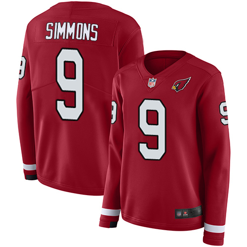 Cardinals #9 Isaiah Simmons Red Team Color Women's Stitched Limited Therma Long Sleeve Jersey cheap jerseys for sale - CheapJerseys.Shop