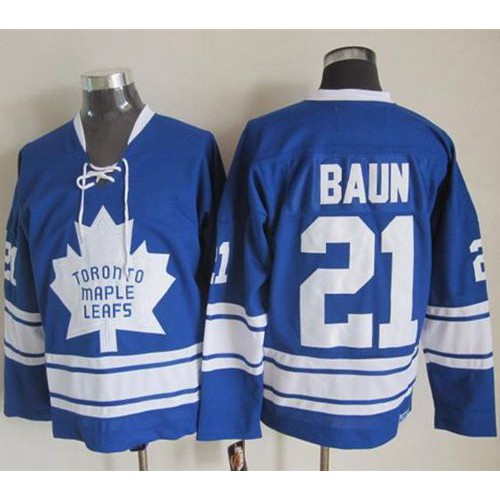 Maple Toronto Maple Leafs #21 Bobby Baun Blue CCM Throwback Third Stitched Jersey Men's cheap jerseys for sale - CheapJerseys.Shop