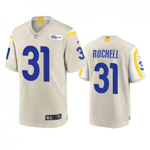 Los Angeles Los Angeles Rams #31 Robert Rochell Men's Game Jersey - Bone Men's cheap jerseys for sale - CheapJerseys.Shop