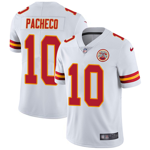 Chiefs #10 Isiah Pacheco White Men's Stitched Vapor Untouchable Limited Jersey cheap jerseys for sale - CheapJerseys.Shop