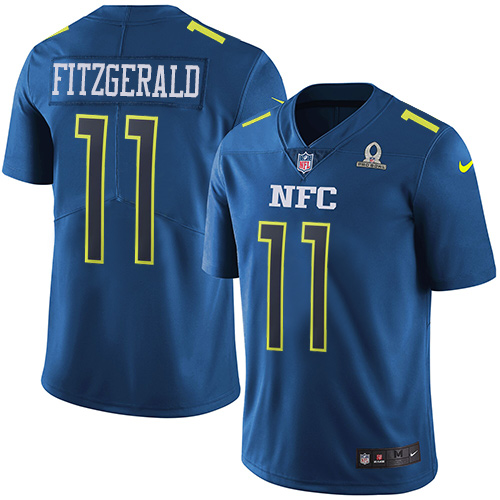 Cardinals #11 Larry Fitzgerald Navy Men's Stitched Limited NFC 2017 Pro Bowl Jersey cheap jerseys for sale - CheapJerseys.Shop
