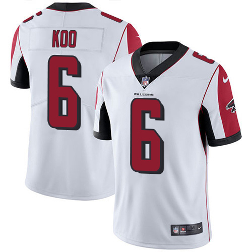 Falcons #6 Younghoe Koo White Men's Stitched Vapor Untouchable Limited Jersey cheap jerseys for sale - CheapJerseys.Shop