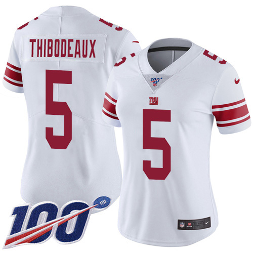 Giants #5 Kayvon Thibodeaux White Women's Stitched 100th Season Vapor Untouchable Limited Jersey cheap jerseys for sale - CheapJerseys.Shop
