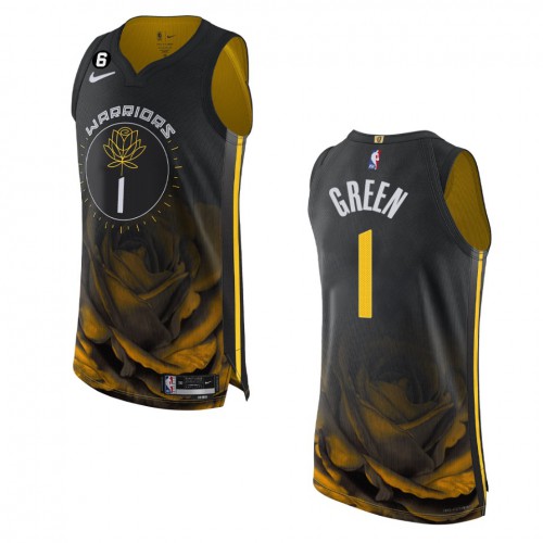 Golden State Golden State Warriors #1 JaMychal Green Black 2022-23 Authentic Jersey - City Edition Mens cheap jerseys for sale - CheapJerseys.Shop