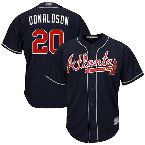 Atlanta Braves #20 Josh Donaldson Navy Blue Cool Base Stitched Youth Jersey Youth cheap jerseys for sale - CheapJerseys.Shop