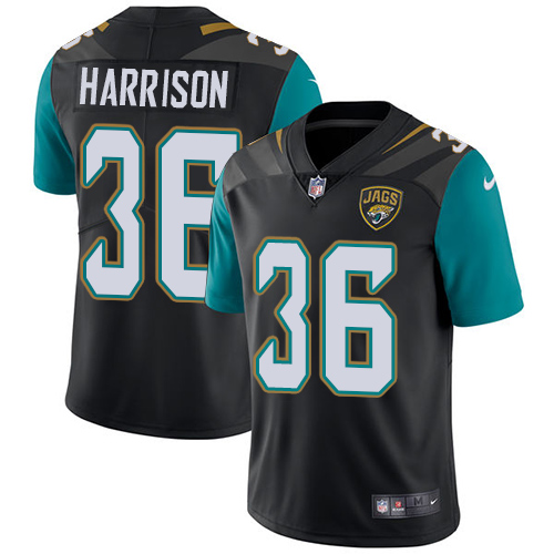 Jacksonville Jaguars #36 Ronnie Harrison Black Team Color Men's Stitched Vapor Untouchable Limited Jersey Men's cheap jerseys for sale - CheapJerseys.Shop