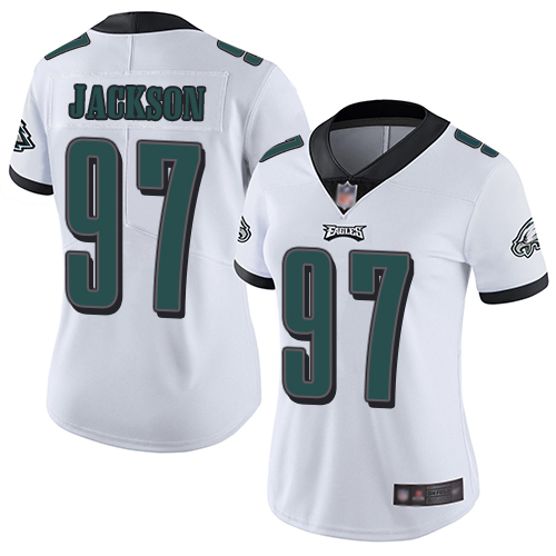 Philadelphia Eagles #97 Malik Jackson White Women's Stitched Vapor Untouchable Limited Jersey Womens cheap jerseys for sale - CheapJerseys.Shop