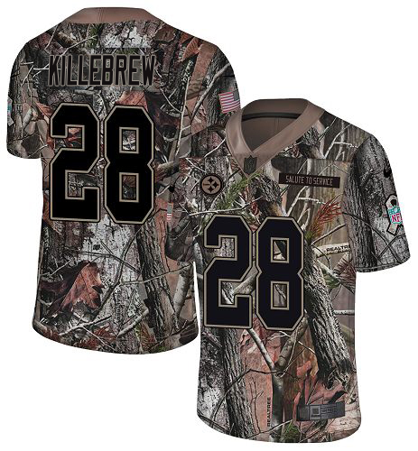 Steelers #28 Miles Killebrew Camo Men's Stitched Limited Rush Realtree Jersey cheap jerseys for sale - CheapJerseys.Shop
