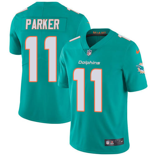 Miami Dolphins #11 DeVante Parker Aqua Green Team Color Men's Stitched Vapor Untouchable Limited Jersey Men's cheap jerseys for sale - CheapJerseys.Shop