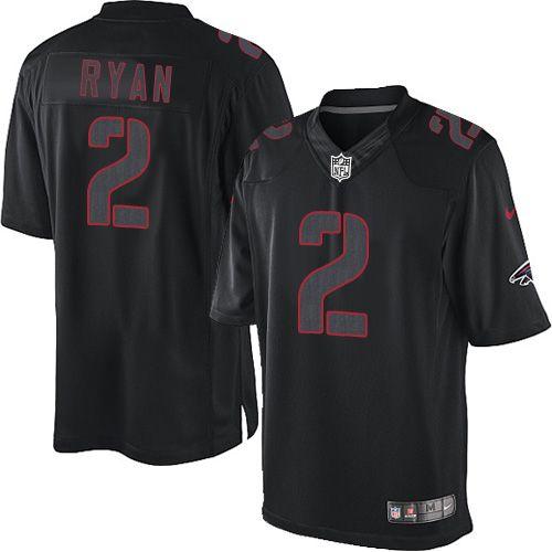 Atlanta Falcons #2 Matt Ryan Black Men's Stitched Impact Limited Jersey Men's cheap jerseys for sale - CheapJerseys.Shop