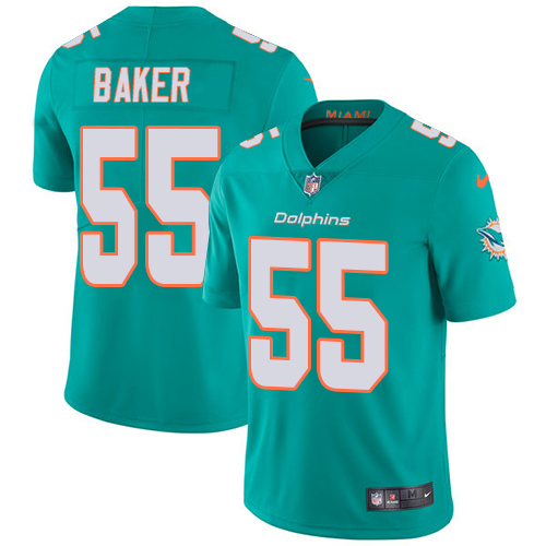 Miami Dolphins #55 Jerome Baker Aqua Green Team Color Men's Stitched Vapor Untouchable Limited Jersey Men's cheap jerseys for sale - CheapJerseys.Shop