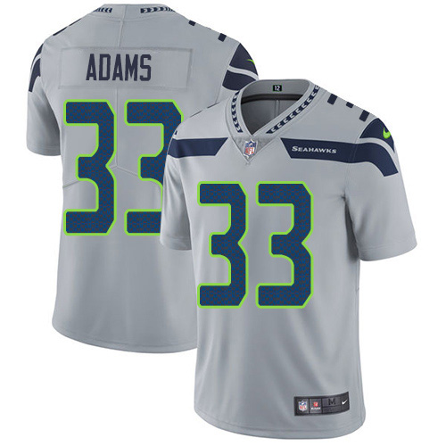 Seahawks #33 Jamal Adams Grey Alternate Men's Stitched Vapor Untouchable Limited Jersey cheap jerseys for sale - CheapJerseys.Shop