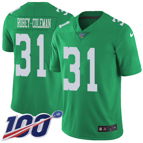 Philadelphia Eagles #31 Nickell Robey-Coleman Green Youth Stitched Limited Rush 100th Season Jersey Youth cheap jerseys for sale - CheapJerseys.Shop