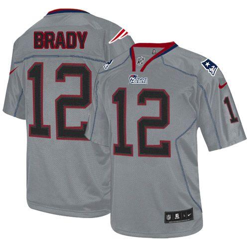 Patriots #12 Tom Brady Lights Out Grey Men's Stitched Elite Jersey cheap jerseys for sale - CheapJerseys.Shop