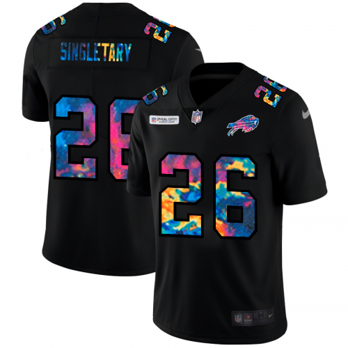 Buffalo Buffalo Bills?#26 Devin Singletary Men's Multi-Color Black 2020 Crucial Catch Vapor Untouchable Limited Jersey Men's cheap jerseys for sale - CheapJerseys.Shop