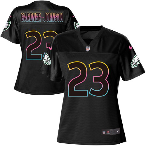 Eagles #23 C.J. Gardner-Johnson Black Women's Fashion Game Jersey cheap jerseys for sale - CheapJerseys.Shop