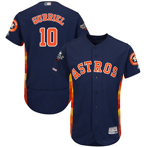 Houston Astros #10 Yuli Gurriel Navy Blue Flexbase Authentic Collection 2019 World Series Bound Stitched Jersey Men's cheap jerseys for sale - CheapJerseys.Shop