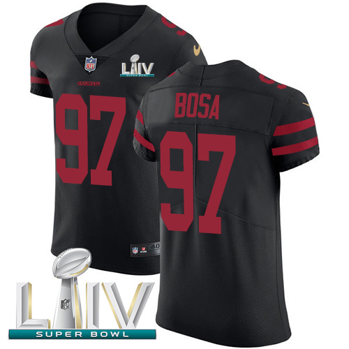 49ers #97 Nick Bosa Black Super Bowl LIV 2020 Alternate Men's Stitched Vapor Untouchable Elite Jersey cheap jerseys for sale - CheapJerseys.Shop