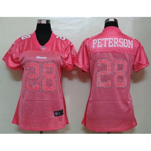 Minnesota Vikings #28 Adrian Peterson Pink Sweetheart Women's Game Jersey Womens cheap jerseys for sale - CheapJerseys.Shop