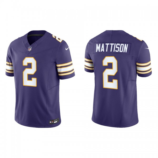 Alexander Mattison Minnesota Vikings Purple Classic Vapor F.U.S.E. Limited Jersey cheap jerseys for sale - CheapJerseys.Shop