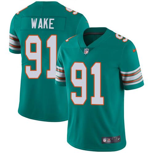 Miami Dolphins #91 Cameron Wake Aqua Green Alternate Youth Stitched Vapor Untouchable Limited Jersey Youth cheap jerseys for sale - CheapJerseys.Shop