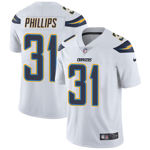 Los Angeles Chargers #31 Adrian Phillips White Men's Stitched Vapor Untouchable Limited Jersey Men's cheap jerseys for sale - CheapJerseys.Shop