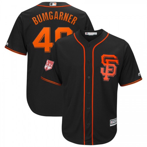 San Francisco Giants #40 Madison Bumgarner Black 2019 Spring Training Cool Base Stitched Jersey Men's cheap jerseys for sale - CheapJerseys.Shop