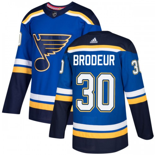 St. Louis Blues #30 Martin Brodeur Blue Home Authentic Stitched Jersey Men's cheap jerseys for sale - CheapJerseys.Shop