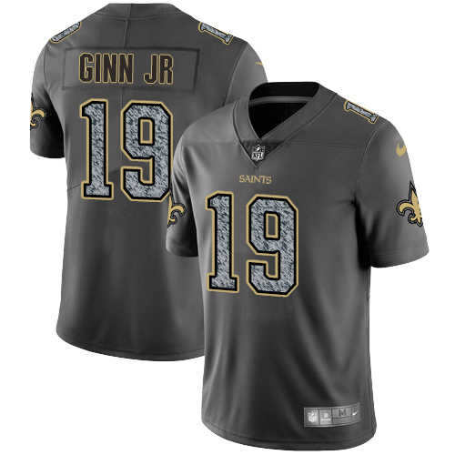 New Orleans Saints #19 Ted Ginn Jr Gray Static Youth Stitched Vapor Untouchable Limited Jersey Youth cheap jerseys for sale - CheapJerseys.Shop