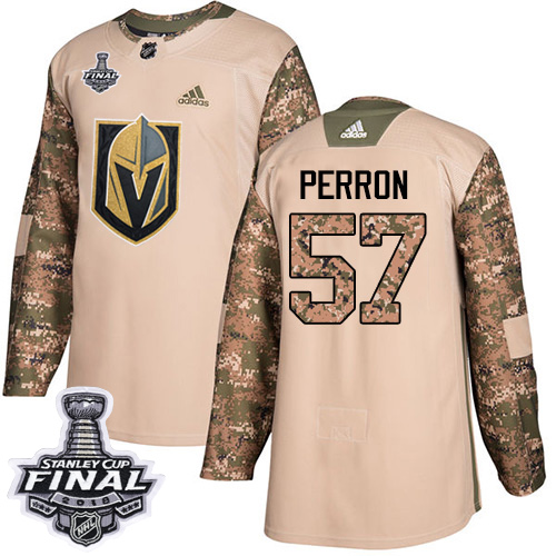 Golden Vegas Golden Knights #57 David Perron Camo Authentic 2017 Veterans Day 2018 Stanley Cup Final Stitched Youth Jersey Youth cheap jerseys for sale - CheapJerseys.Shop