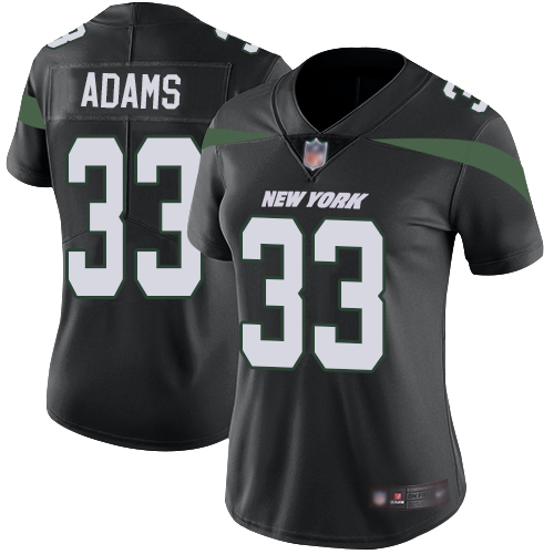 New York Jets #33 Jamal Adams Black Alternate Women's Stitched Vapor Untouchable Limited Jersey Womens cheap jerseys for sale - CheapJerseys.Shop